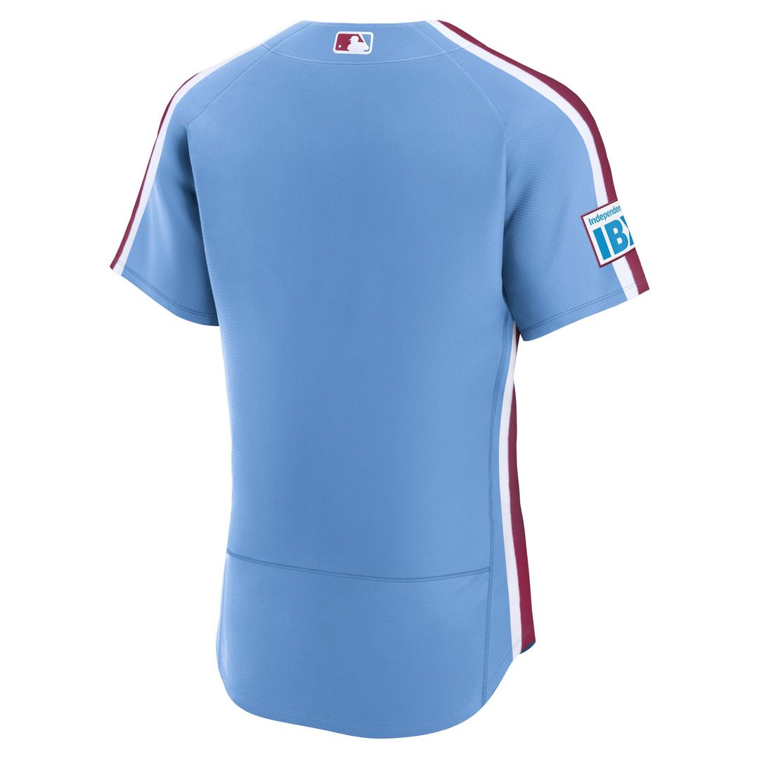 Philadelphia Phillies | Nike Light Blue Alternate Sponsor Patch Authentic Jersey