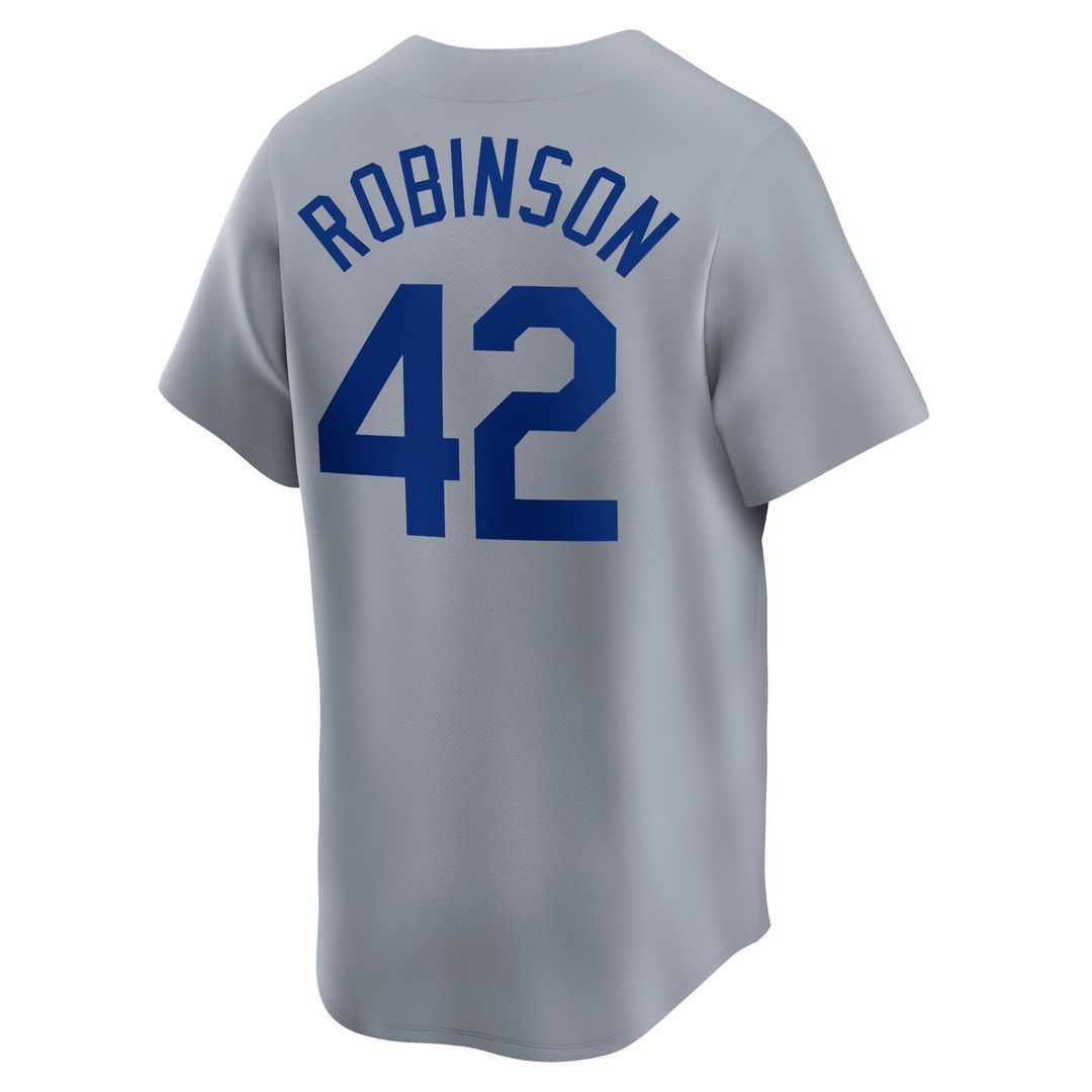 Brooklyn Dodgers Jackie Robinson | Nike White Throwback Cooperstown Collection Limited Jersey