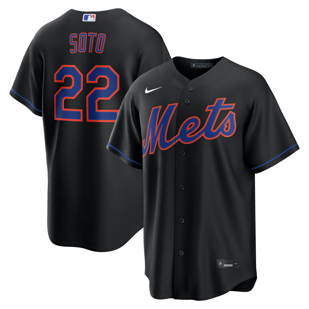 New York Mets Juan Soto | Nike Black Alternate Replica Jersey