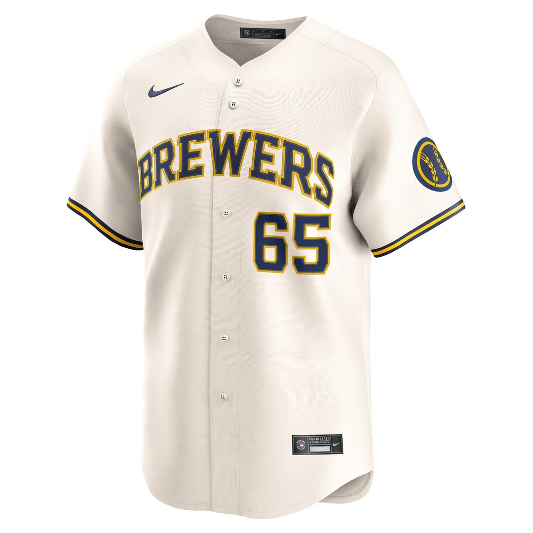Milwaukee Brewers Nestor Cortes | Nike Cream Home Limited Player Jersey