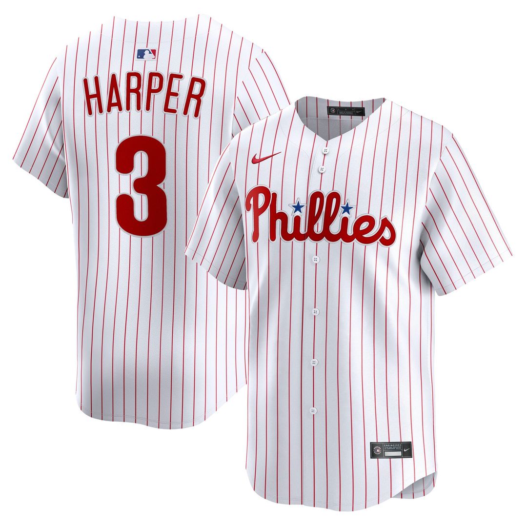 Philadelphia Phillies Bryce Harper | Nike White Home Limited Player Jersey