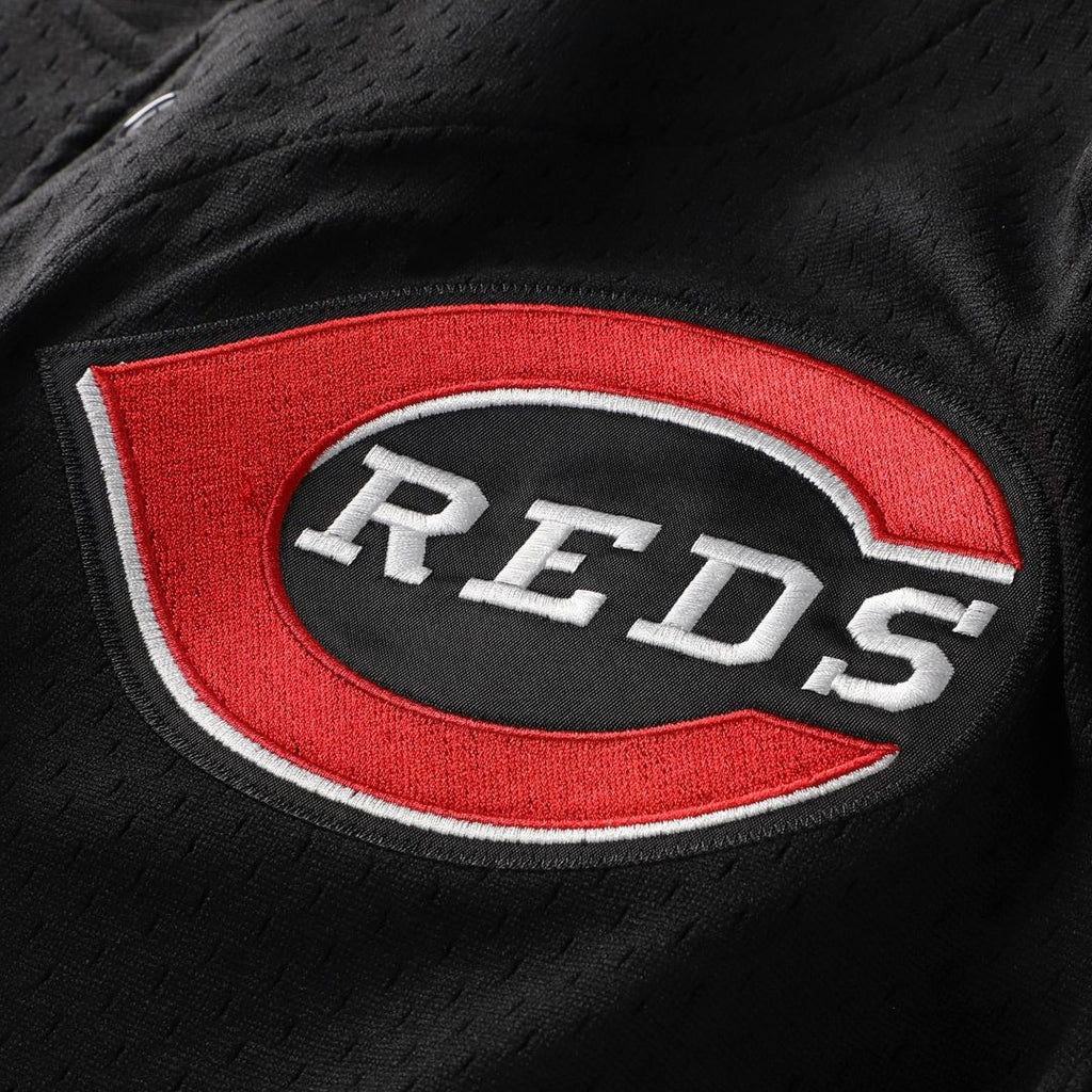 Cincinnati Reds Barry Larkin | Mitchell & Ness Red Throwback Cooperstown Mesh Batting Practice Jersey