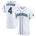 Seattle Mariners Colt Emerson | Nike White Home 50th Season Authentic Jersey