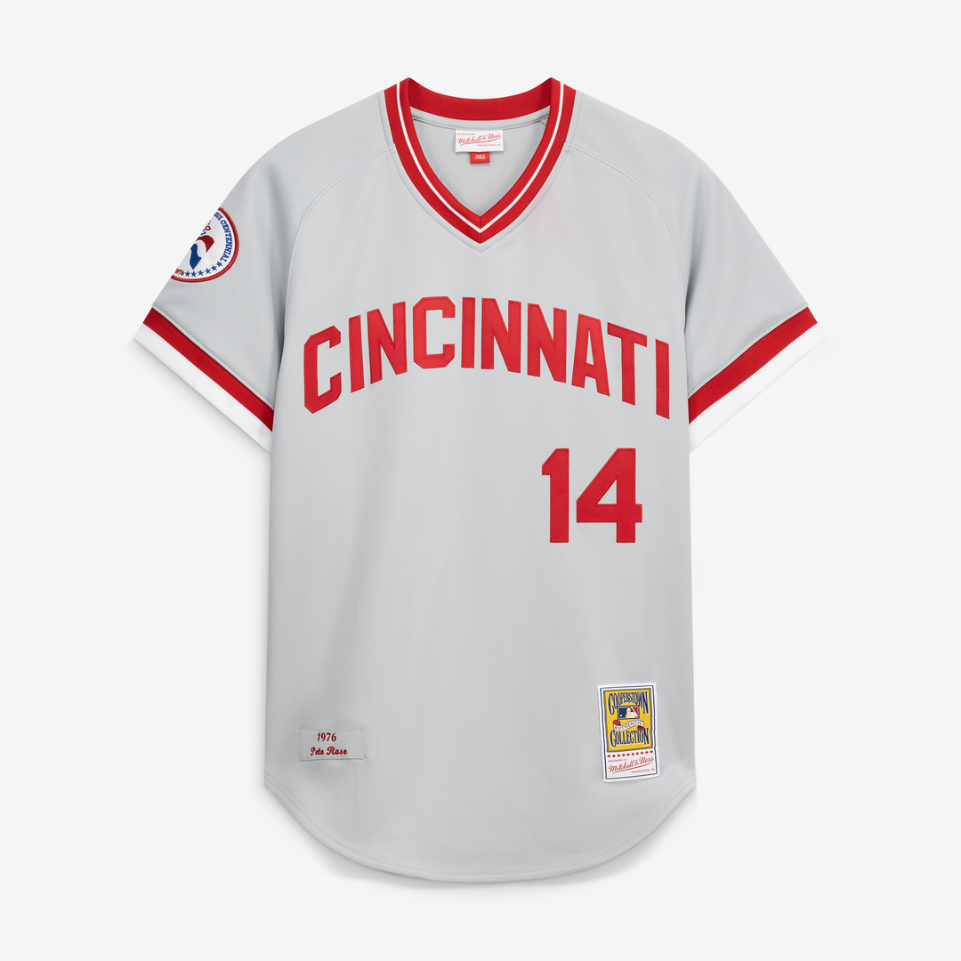 Cincinnati Reds Pete Rose | Mitchell & Ness Gray 1976 Authentic Jersey