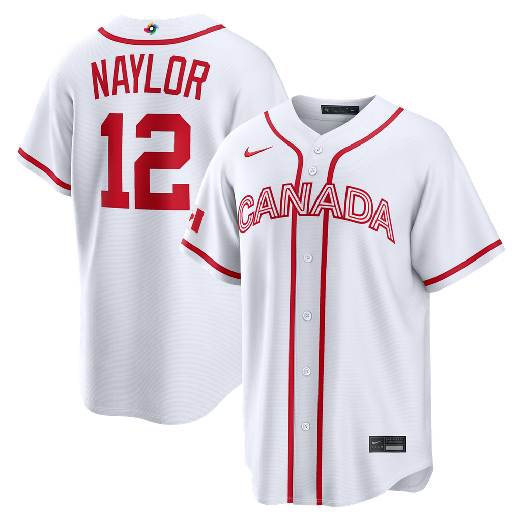Canada Baseball Josh Naylor | Nike White 2026 World Baseball Classic Home Stadium Jersey