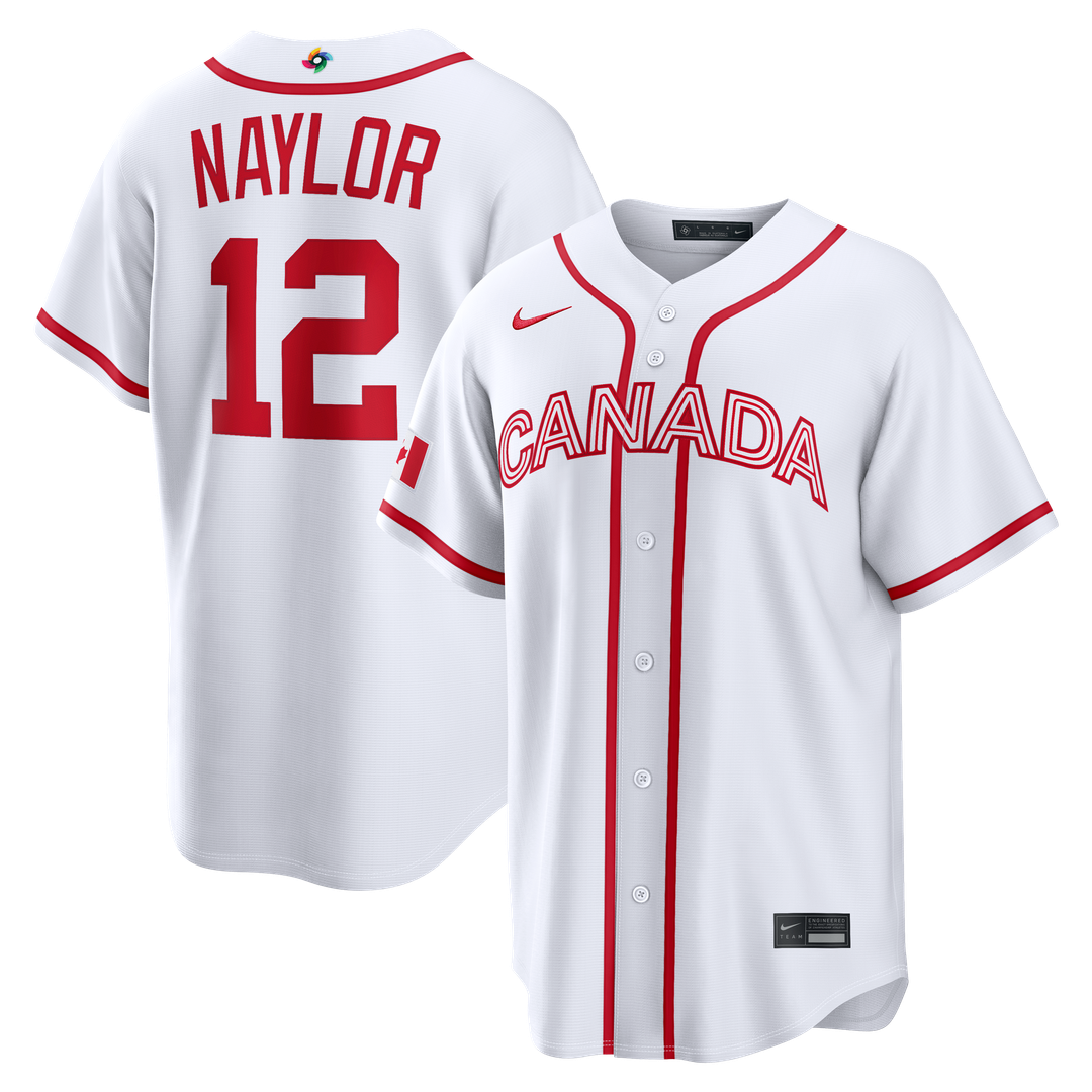 Canada Baseball Josh Naylor | Nike White 2026 World Baseball Classic Home Stadium Jersey
