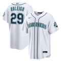 Seattle Mariners Cal Raleigh | Nike White Home Stadium 50th Season Patch Jersey