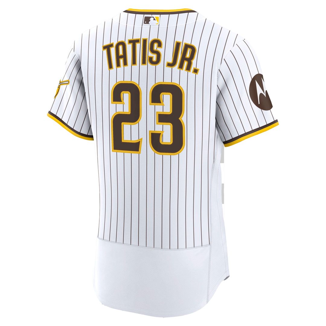 San Diego Padres Fernando Tatis Jr. | Nike White Home Authentic Sponsor Patch Jersey