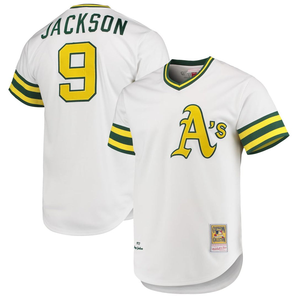 Athletics Reggie Jackson | Mitchell & Ness White 1972 Cooperstown Collection Authentic Jersey