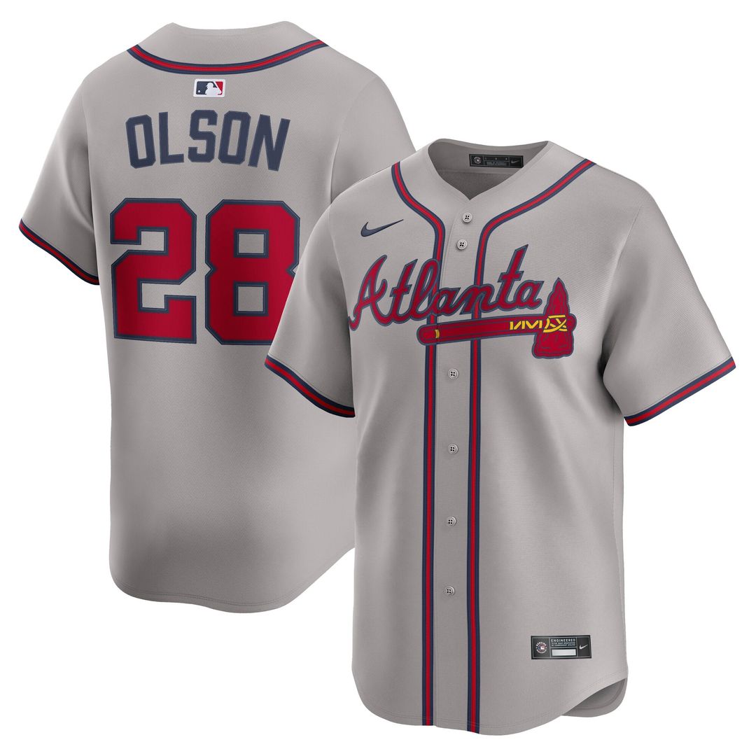 Atlanta Braves Matt Olson | Nike Gray Road Limited Player Jersey