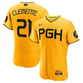 Pittsburgh Pirates Roberto Clemente | Nike Gold City Connect Authentic Player Jersey