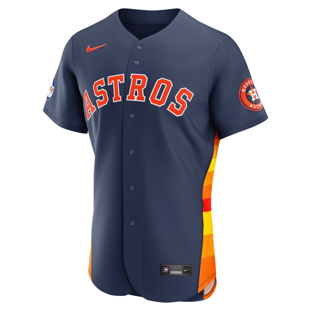 Houston Astros | Nike Orange Alternate Sponsor Patch Authentic Jersey