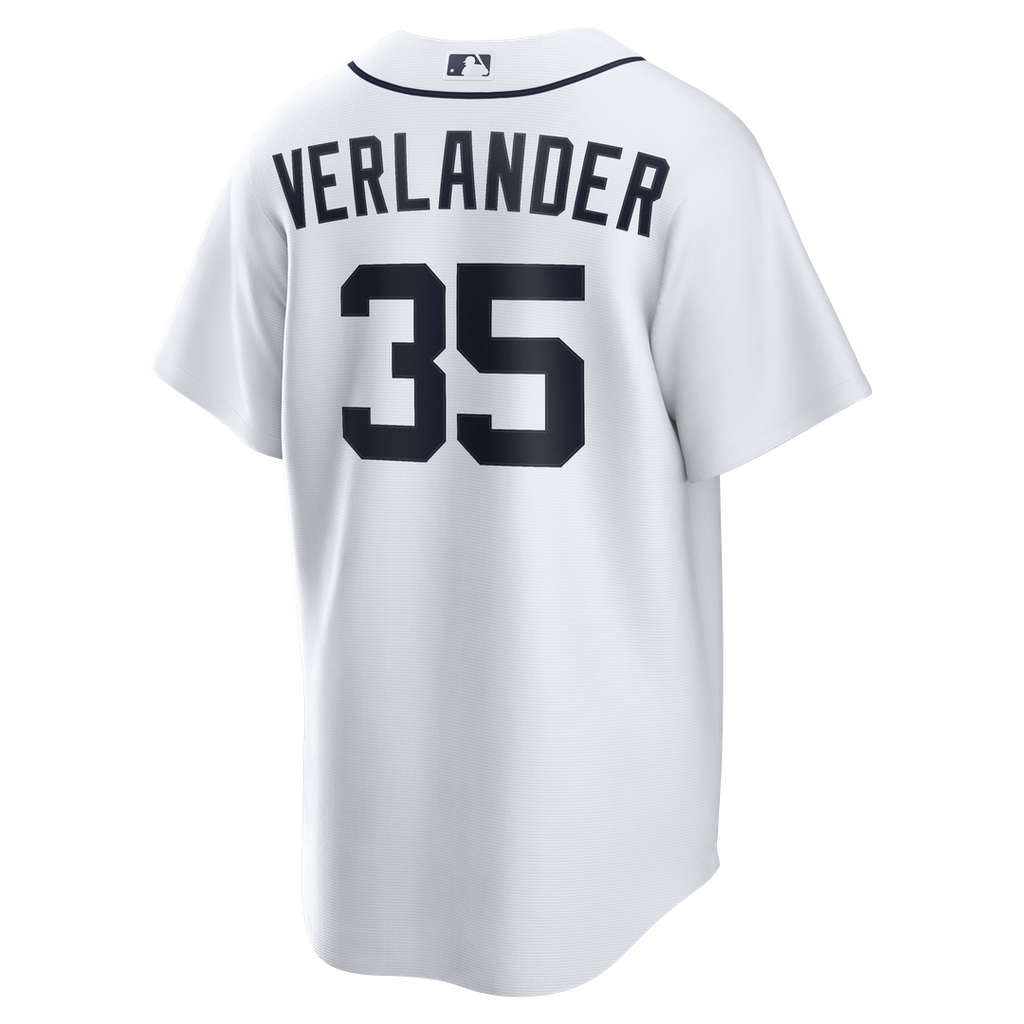 Detroit Tigers Justin Verlander | Nike White Home Replica Jersey