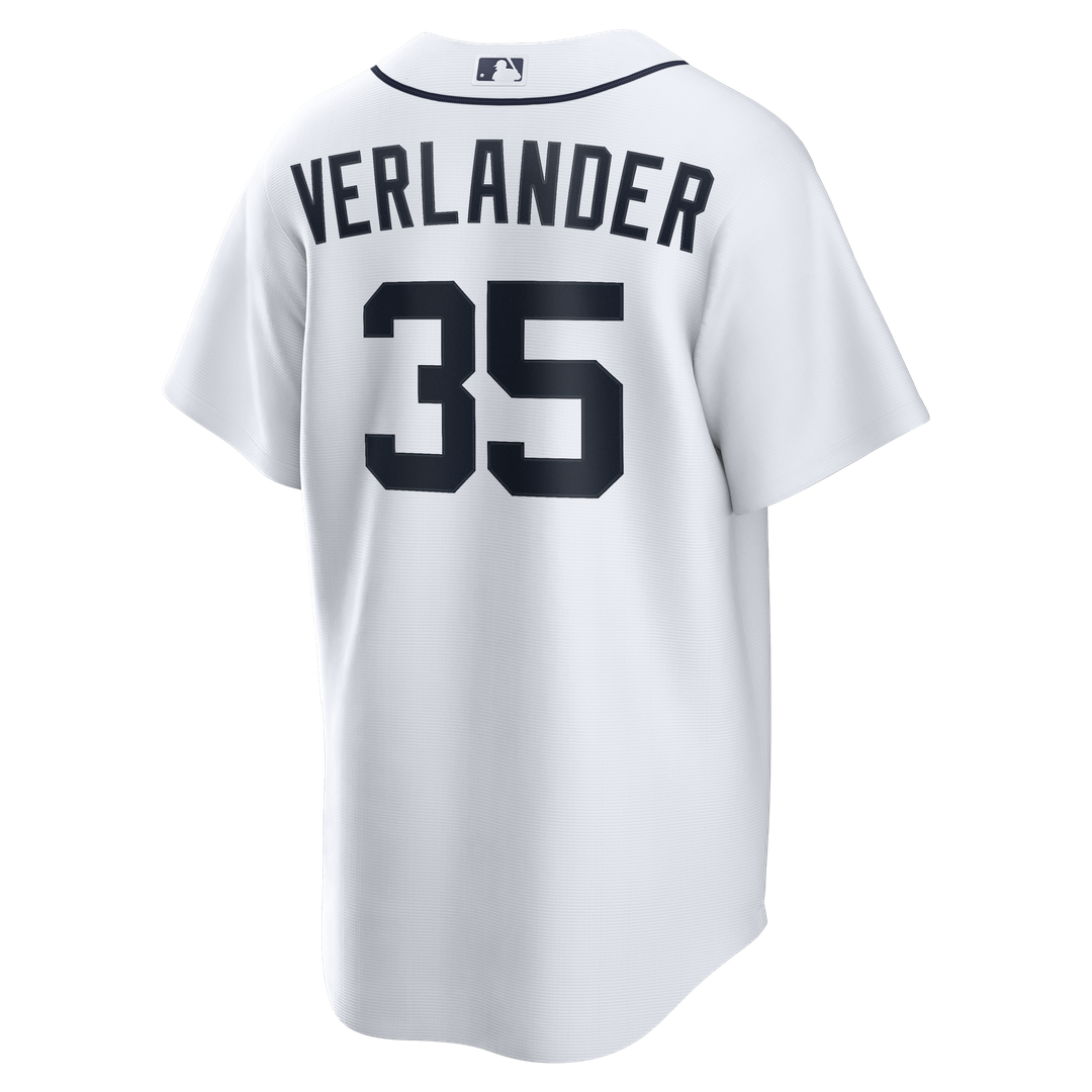 Detroit Tigers Justin Verlander | Nike White Home Replica Jersey