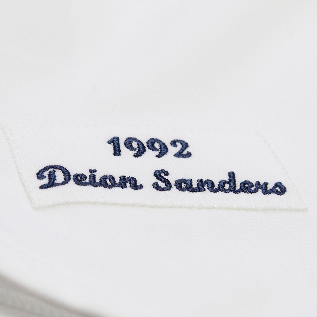 Atlanta Braves Deion Sanders | Mitchell & Ness White Cooperstown Collection 1992 Authentic Jersey