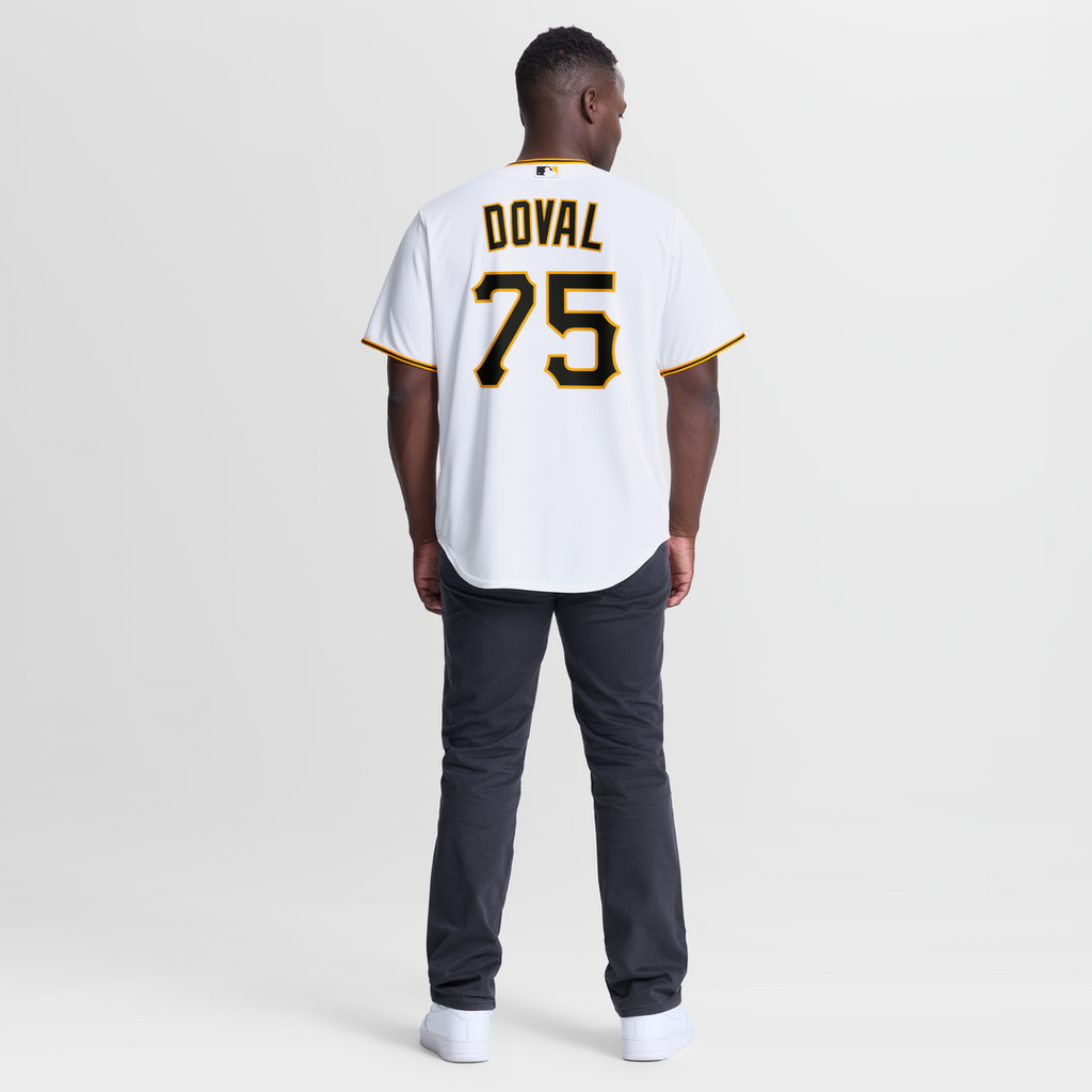 Pittsburgh Pirates Camilo Doval | Nike White Home Replica Jersey