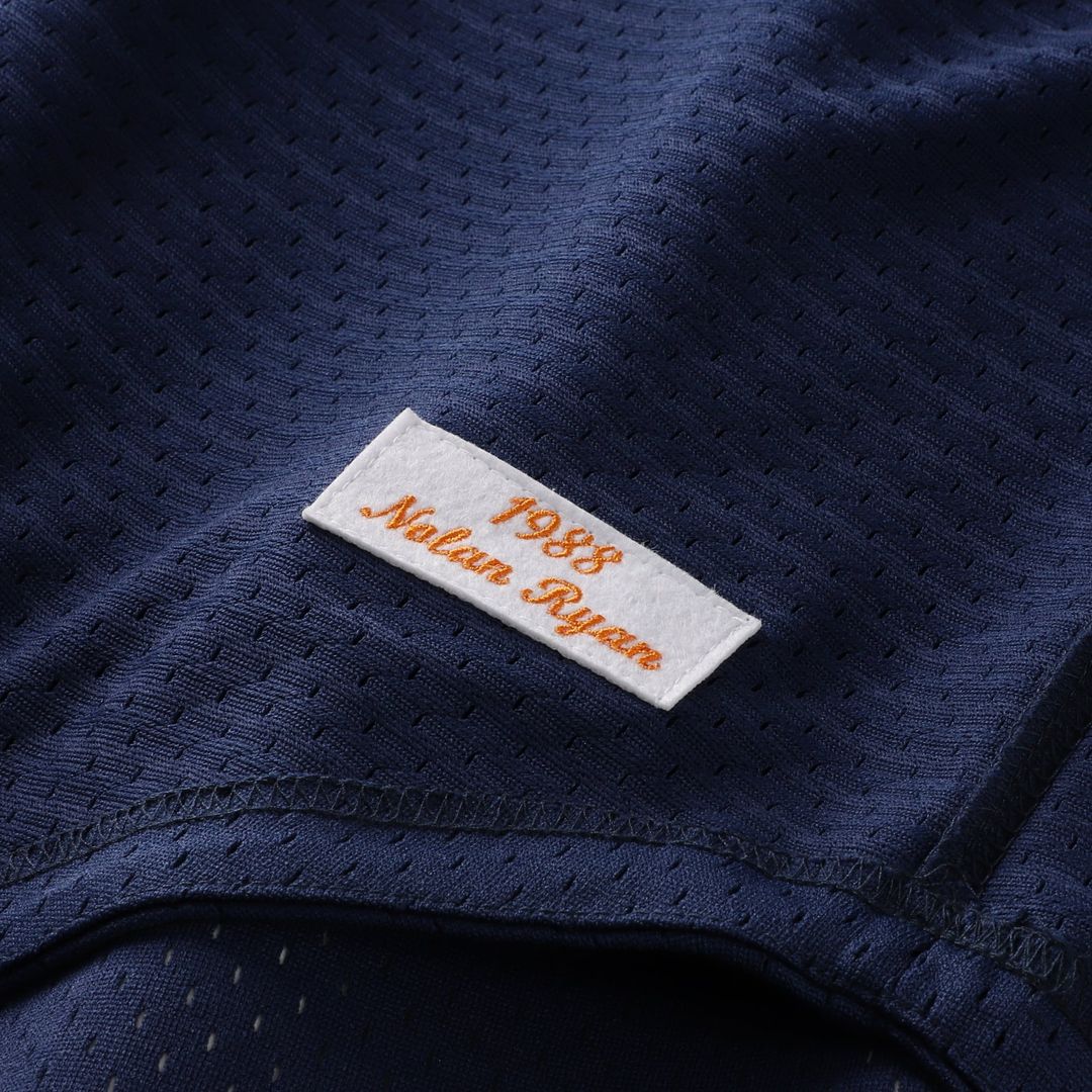 Houston Astros Nolan Ryan | Mitchell & Ness Navy Cooperstown Collection Big & Tall Mesh Batting Practice Jersey