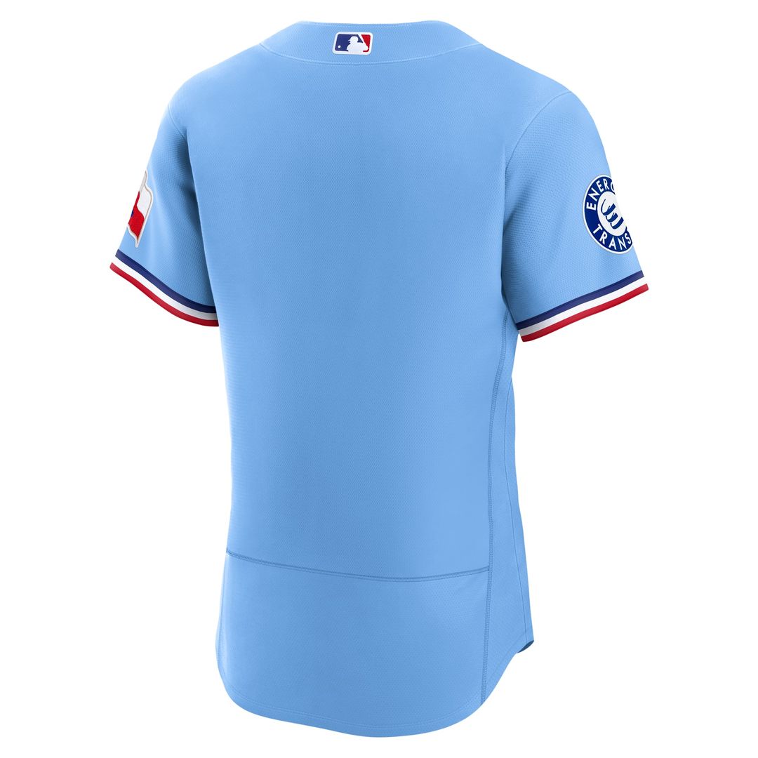 Texas Rangers | Nike Light Blue Alternate Sponsor Patch Authentic Jersey