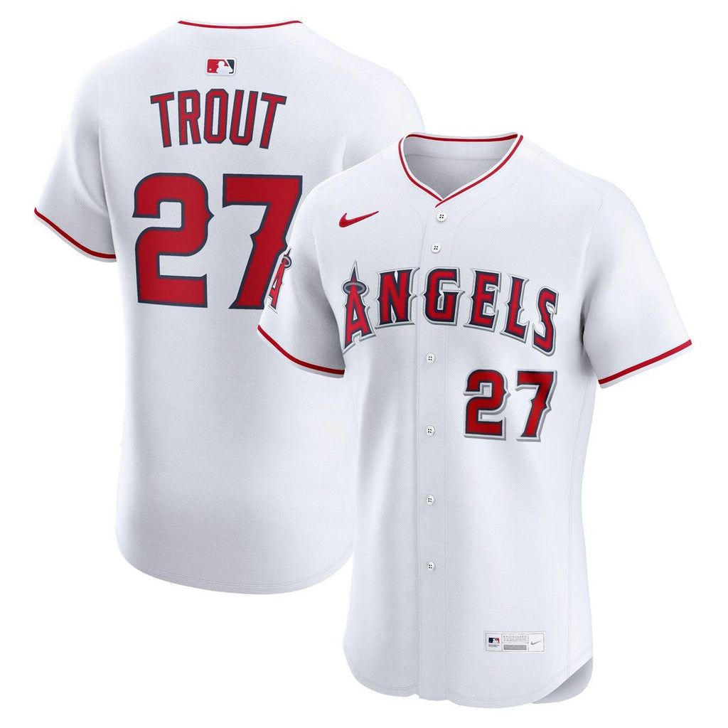 Los Angeles Angels Mike Trout | Nike White Home Elite Player Jersey