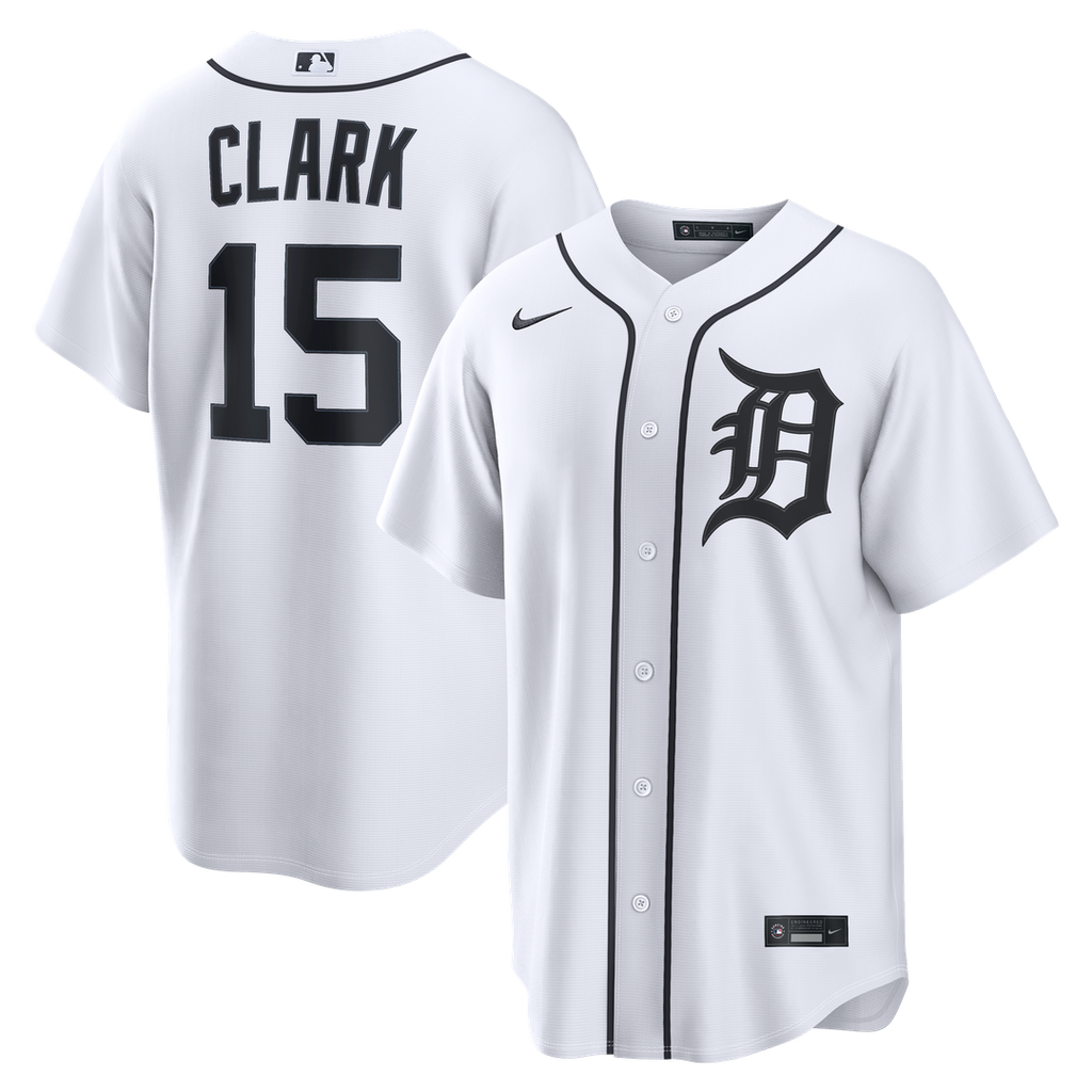 Detroit Tigers Max Clark | Nike White Home Replica Jersey