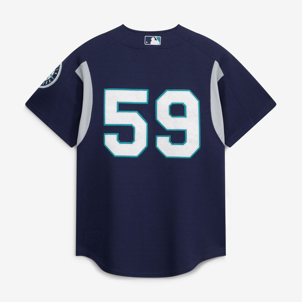 Seattle Mariners Felix Hernandez | Mitchell & Ness Navy Cooperstown Collection Batting Practice Jersey