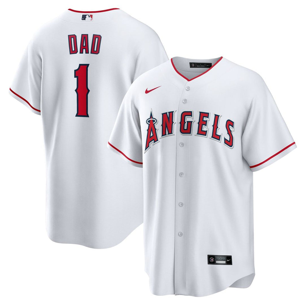 Los Angeles Angels | Nike White #1 Dad Home Replica Jersey