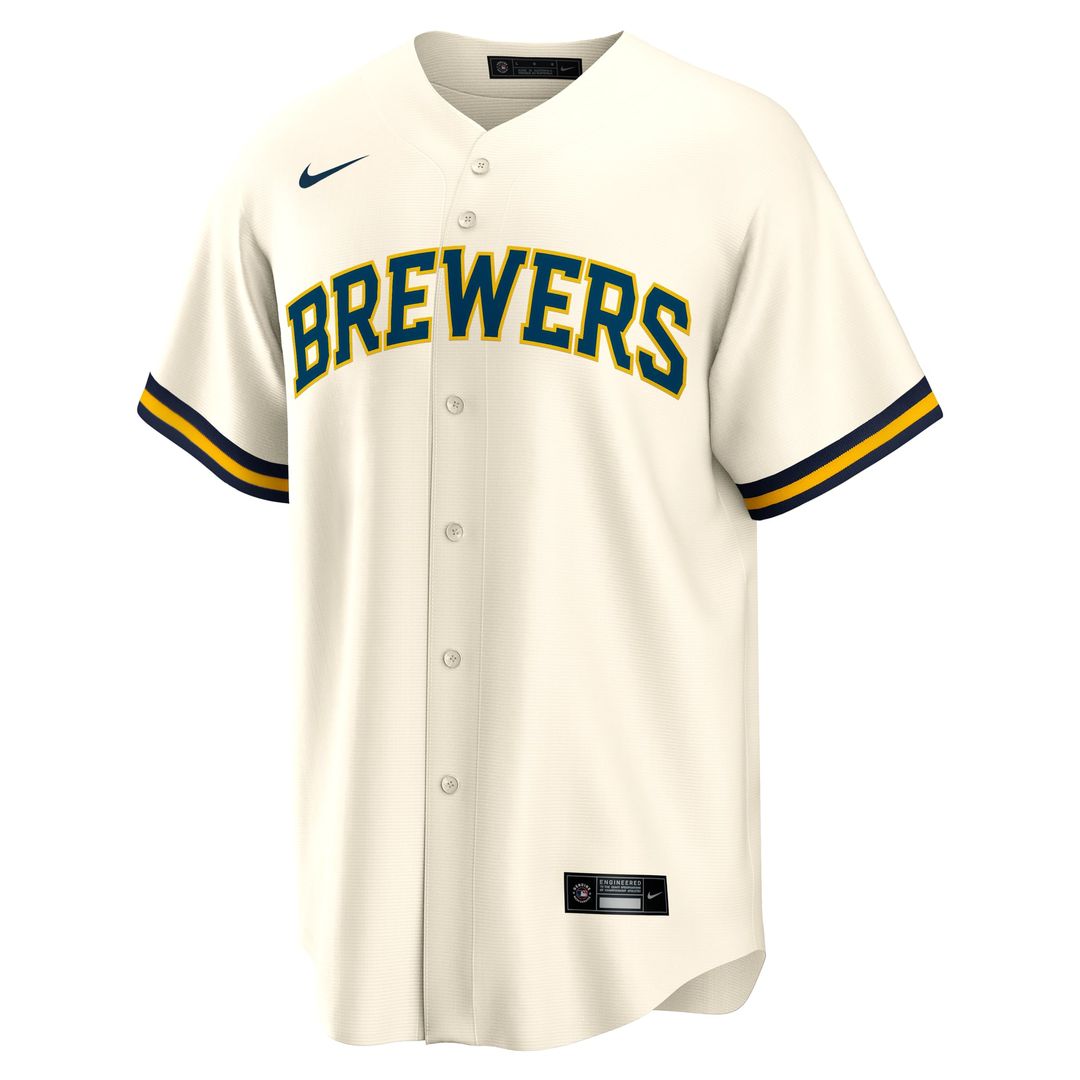 Milwaukee Brewers William Contreras | Nike Cream Home Replica Jersey