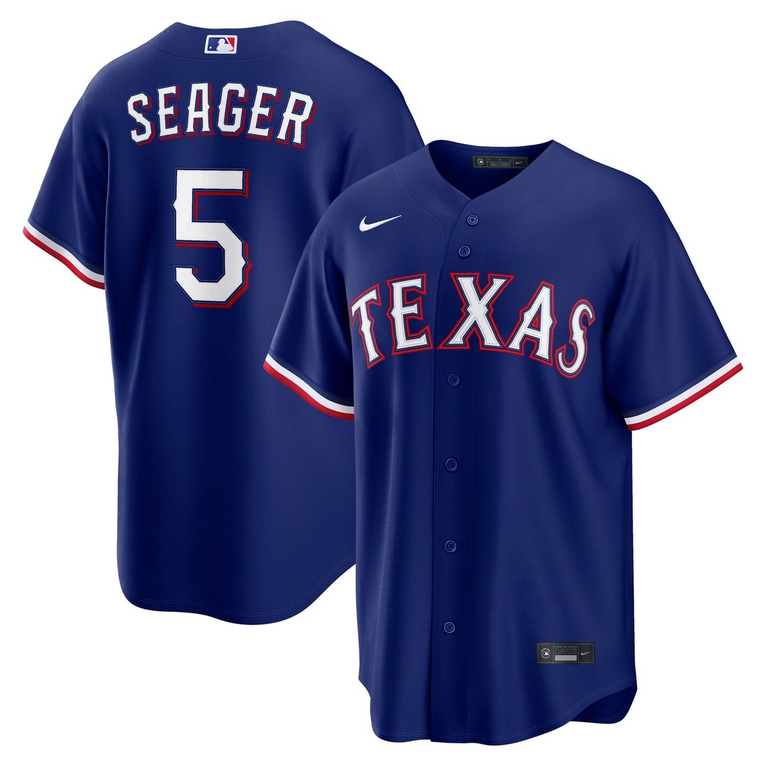 Texas Rangers Corey Seager | Nike Gray Road Replica Jersey