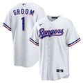 Texas Rangers | Nike White #1 Groom Home Replica Jersey