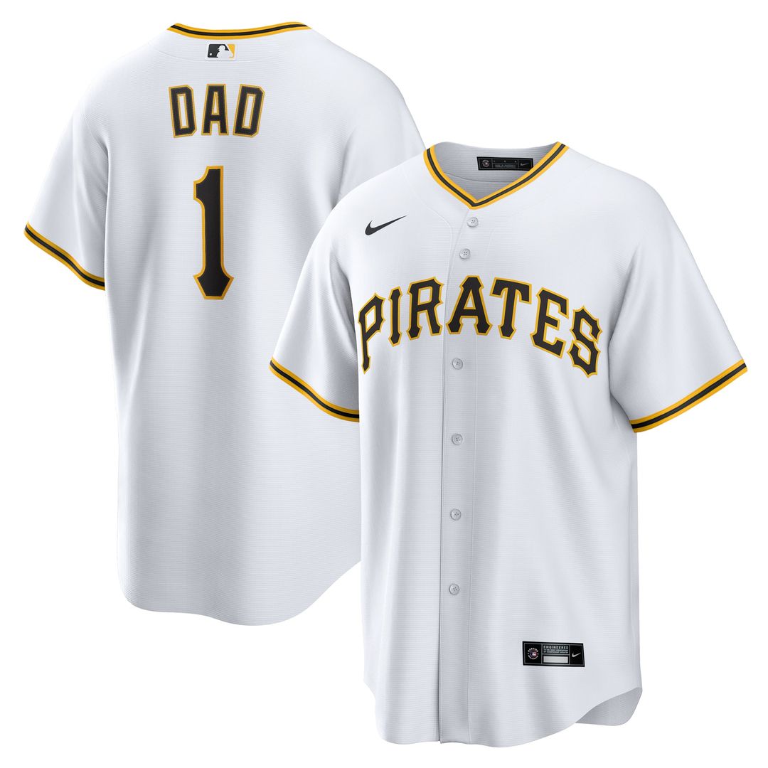 Pittsburgh Pirates | Nike White #1 Dad Home Replica Jersey