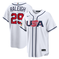 USA Baseball Cal Raleigh | Nike White 2026 World Baseball Classic Home Stadium Jersey