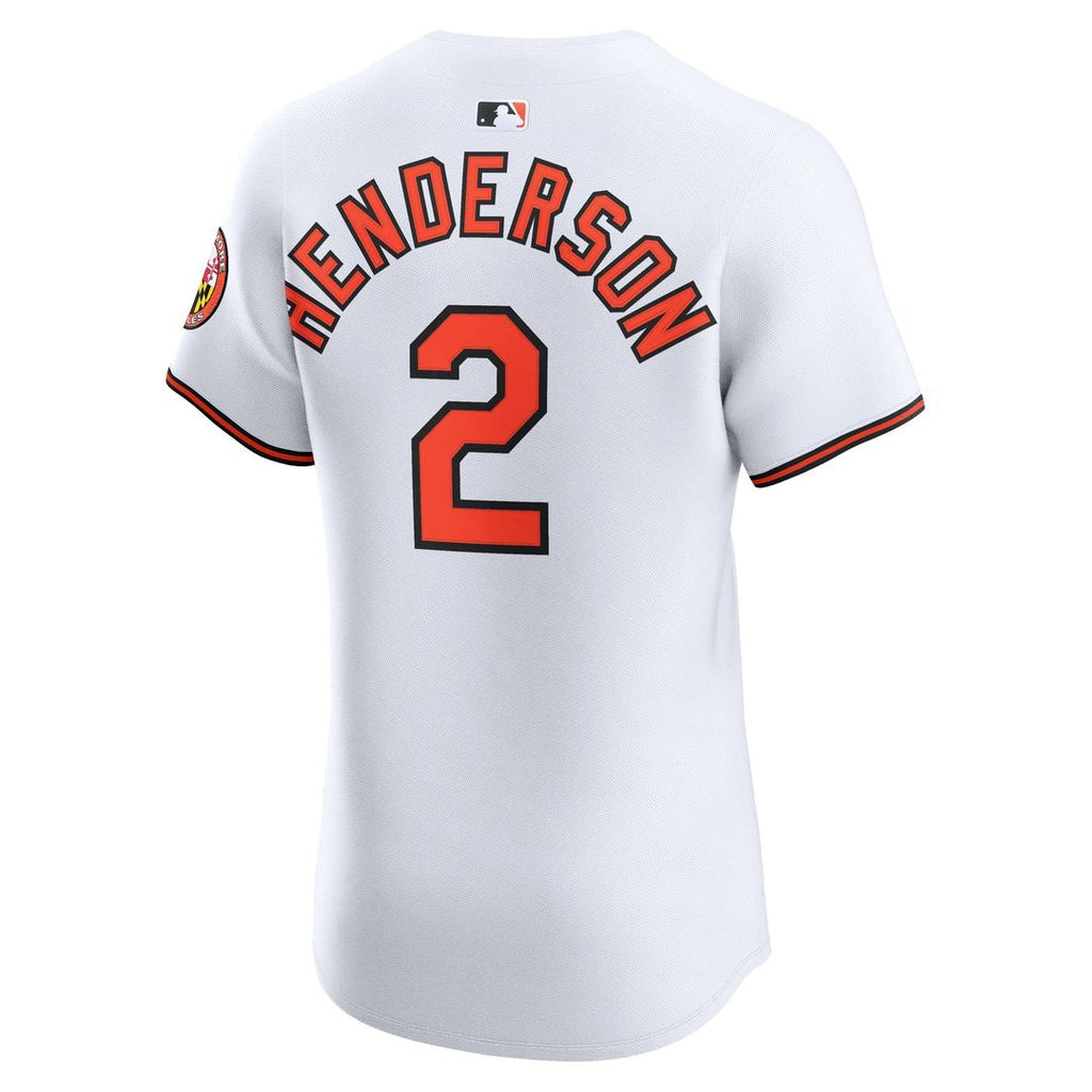 Baltimore Orioles Gunnar Henderson | Nike White Home Elite Jersey