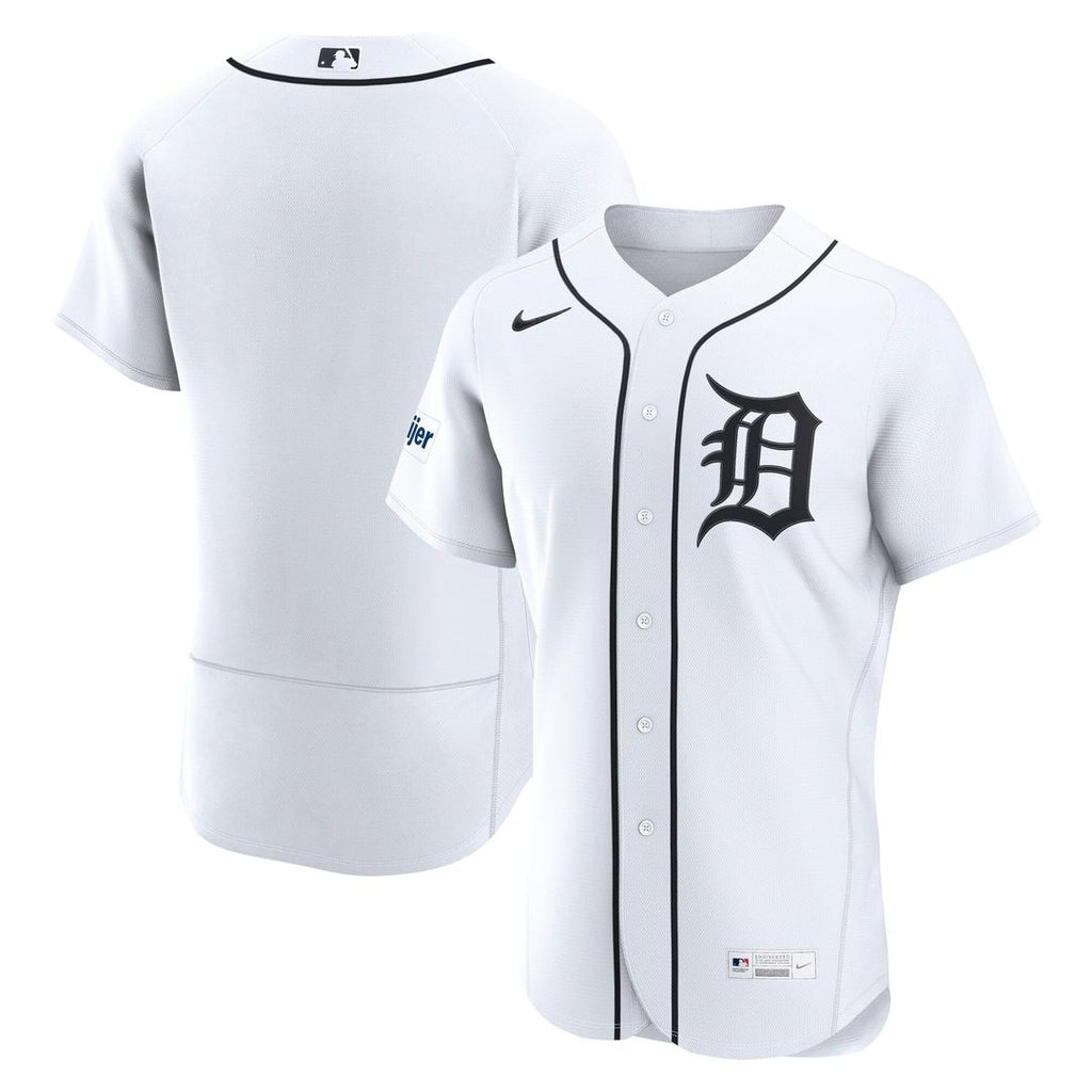 Detroit Tigers | Nike White Home Sponsor Patch Authentic Jersey