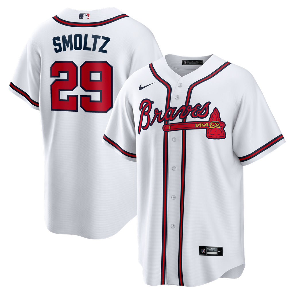 Atlanta Braves John Smoltz | Nike White Home Retired Player Replica Jersey