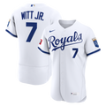 Kansas City Royals Bobby Witt Jr. | Nike White Home Authentic Sponsor Patch Jersey