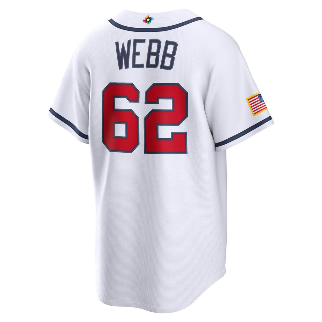 USA Baseball Logan Webb | Nike White 2026 World Baseball Classic Home Stadium Jersey