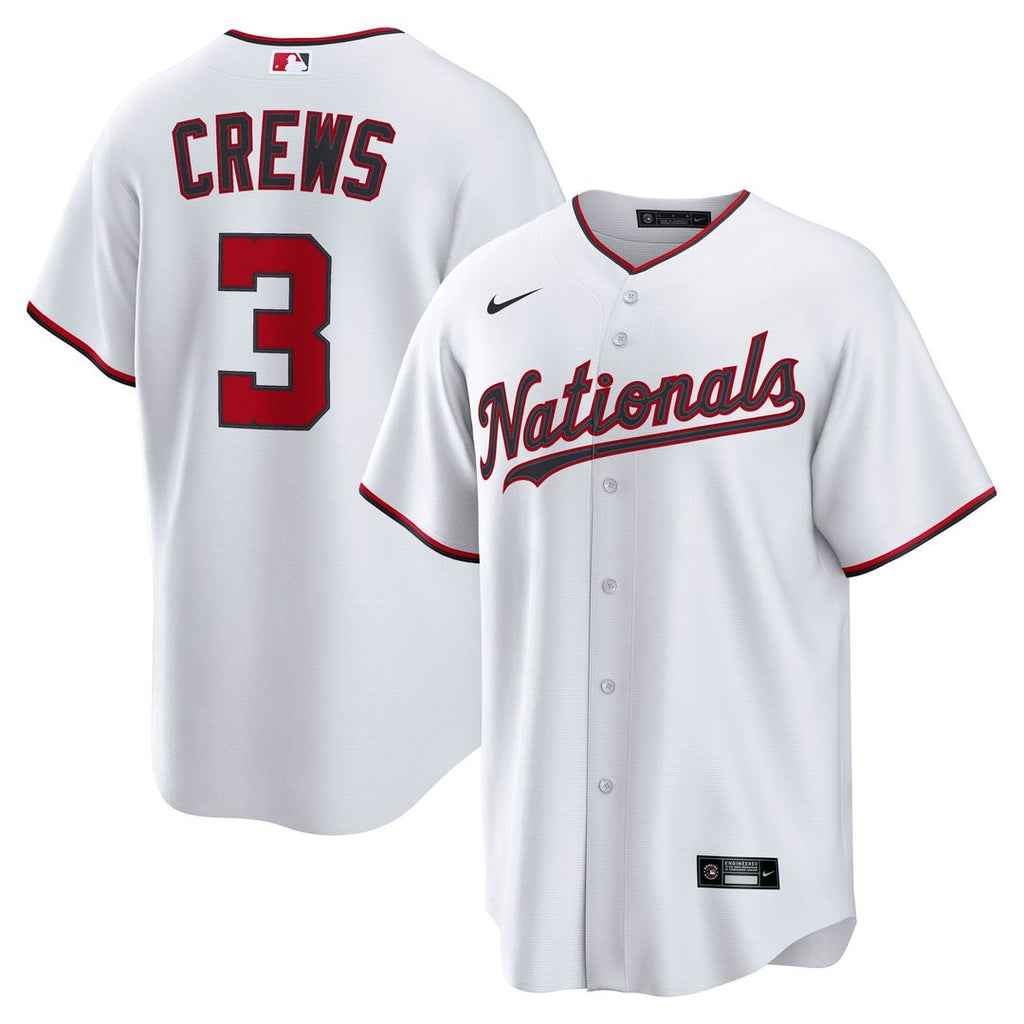 Washington Nationals Dylan Crews | Nike White Home Replica Jersey