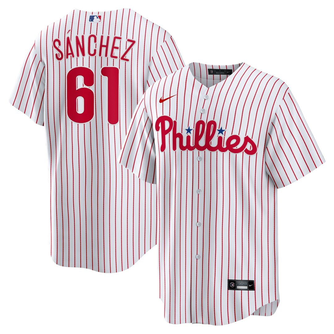 Philadelphia Phillies Cristopher Sanchez | Nike White Home Replica Jersey