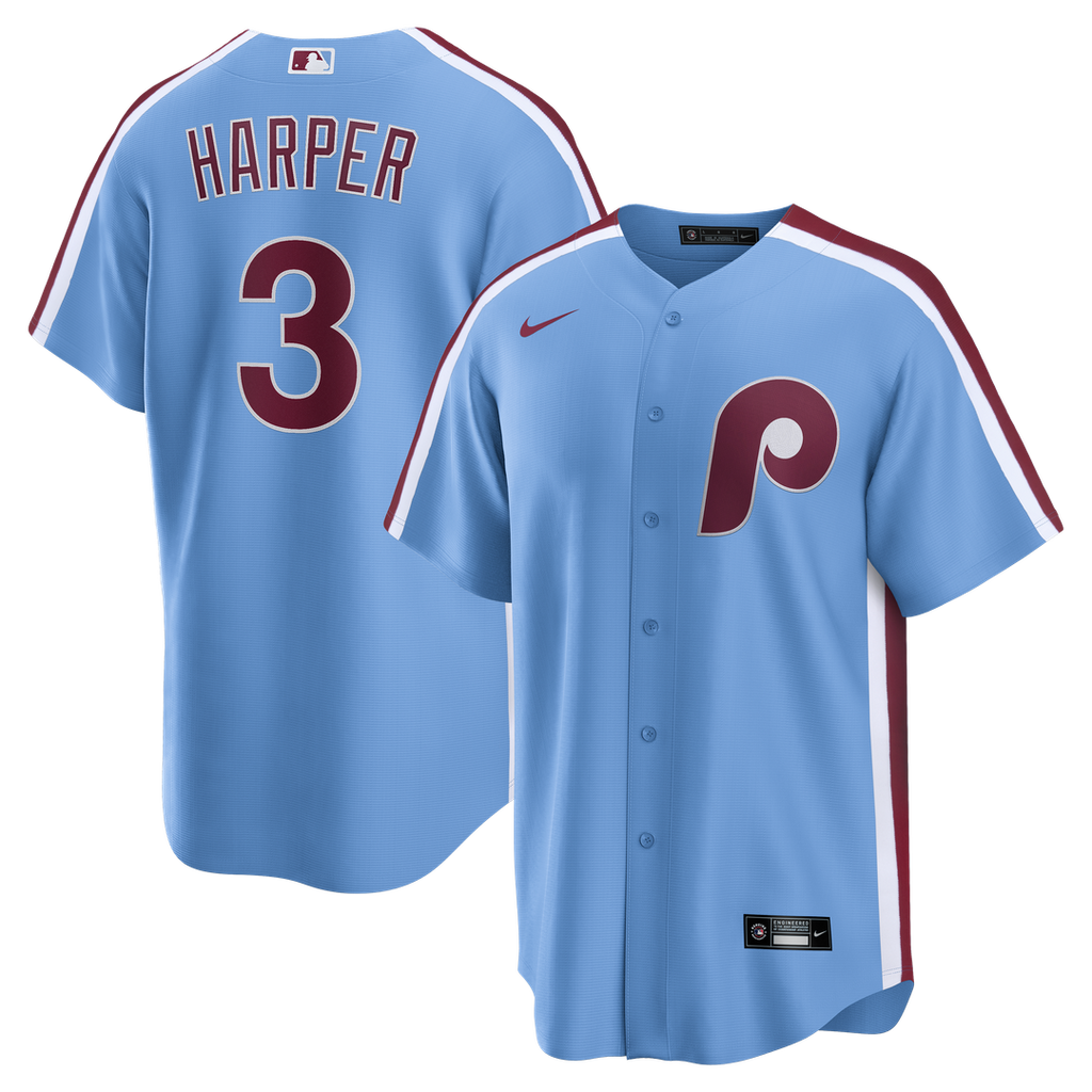 Philadelphia Phillies Bryce Harper | Nike Light Blue Alternate Replica Jersey