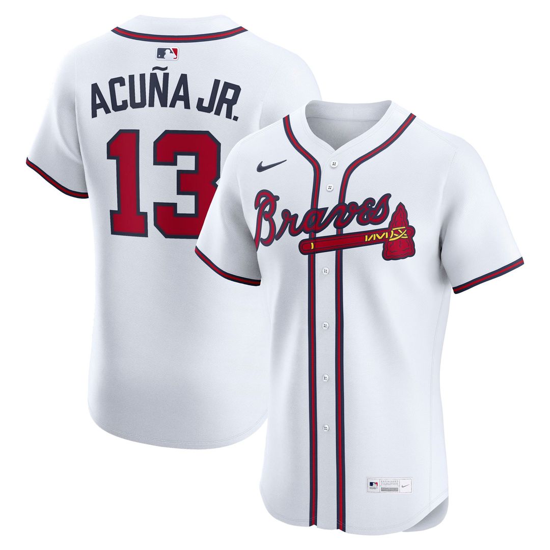 Atlanta Braves Ronald Acuña Jr. | Nike Navy Alternate Elite Jersey