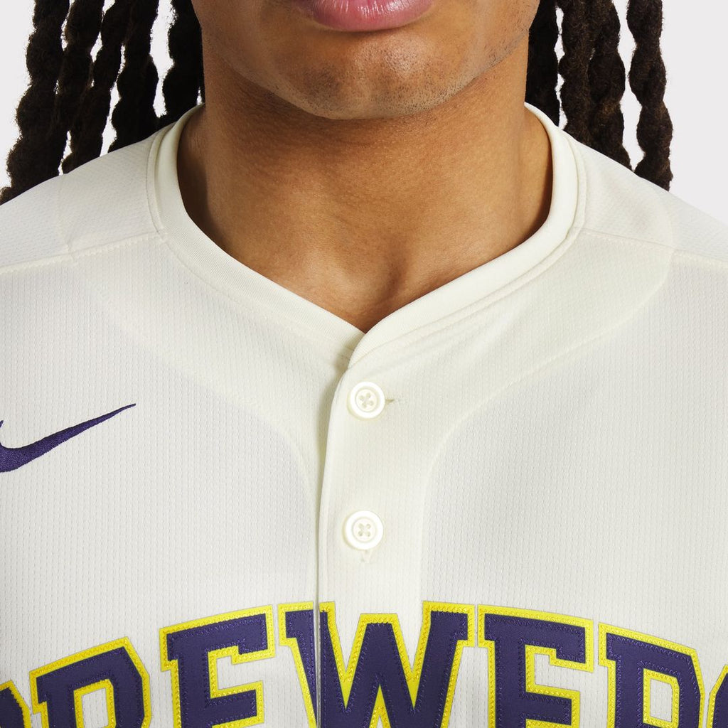 Milwaukee Brewers Christian Yelich | Nike Cream Home Limited Player Jersey