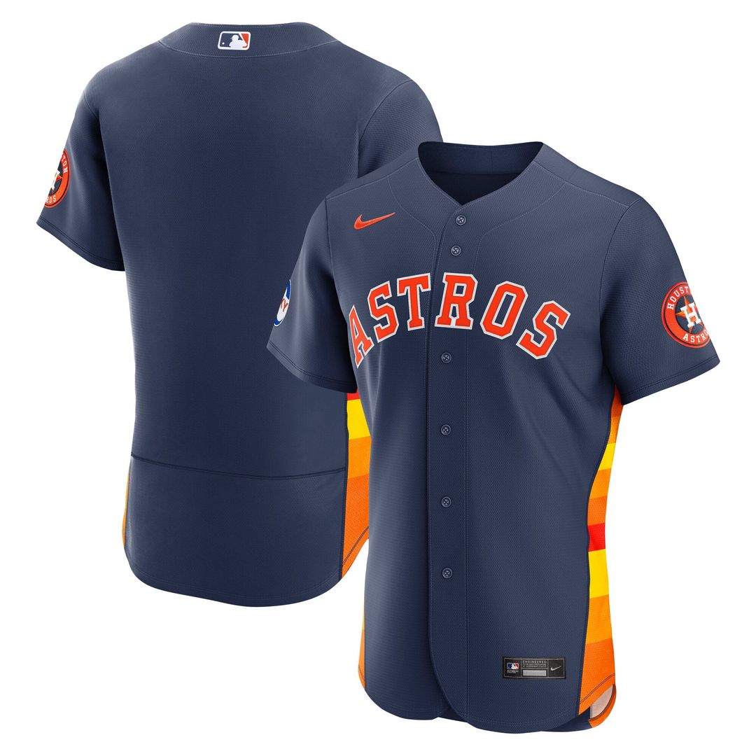 Houston Astros | Nike Orange Alternate Sponsor Patch Authentic Jersey