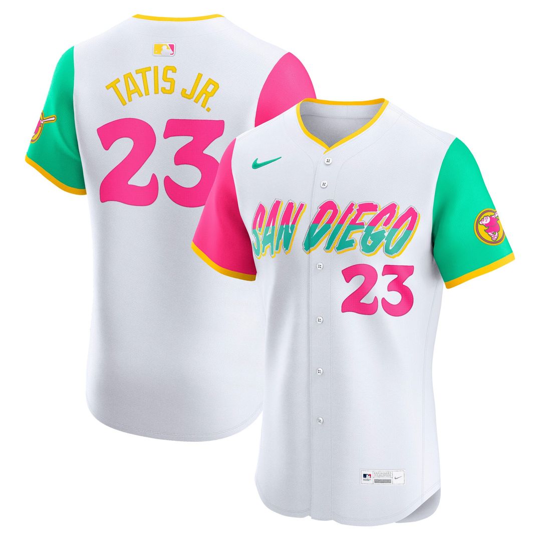 San Diego Padres Fernando Tatis Jr. | Nike White City Connect Elite Jersey