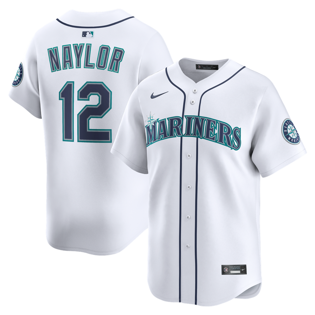 Seattle Mariners Josh Naylor | Nike White Home Limited Jersey