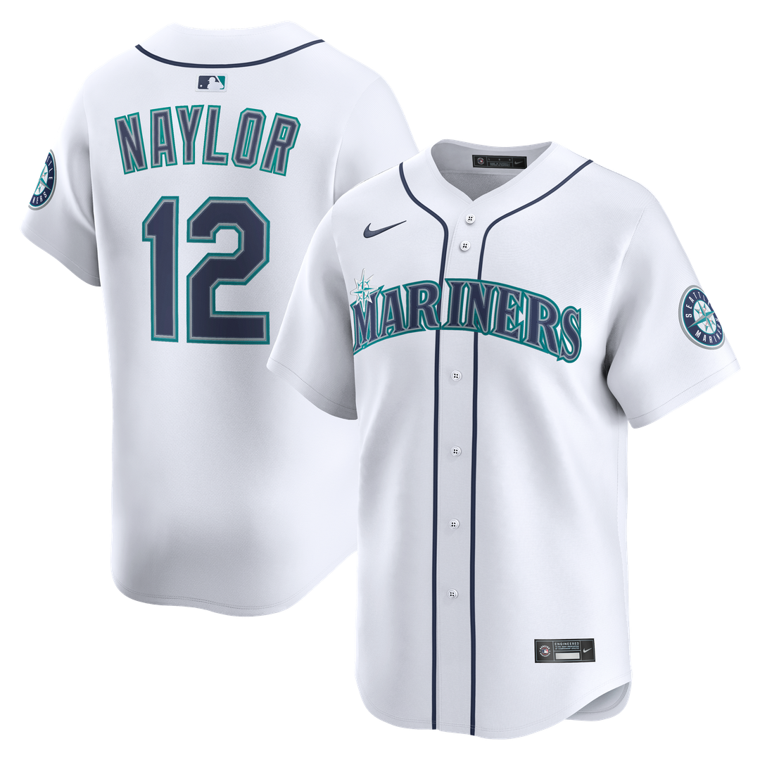 Seattle Mariners Josh Naylor | Nike White Home Limited Jersey