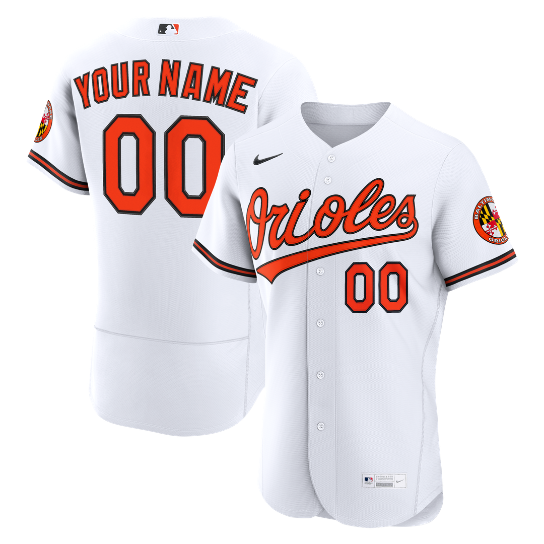 Baltimore Orioles | Nike White Home Authentic Custom Jersey
