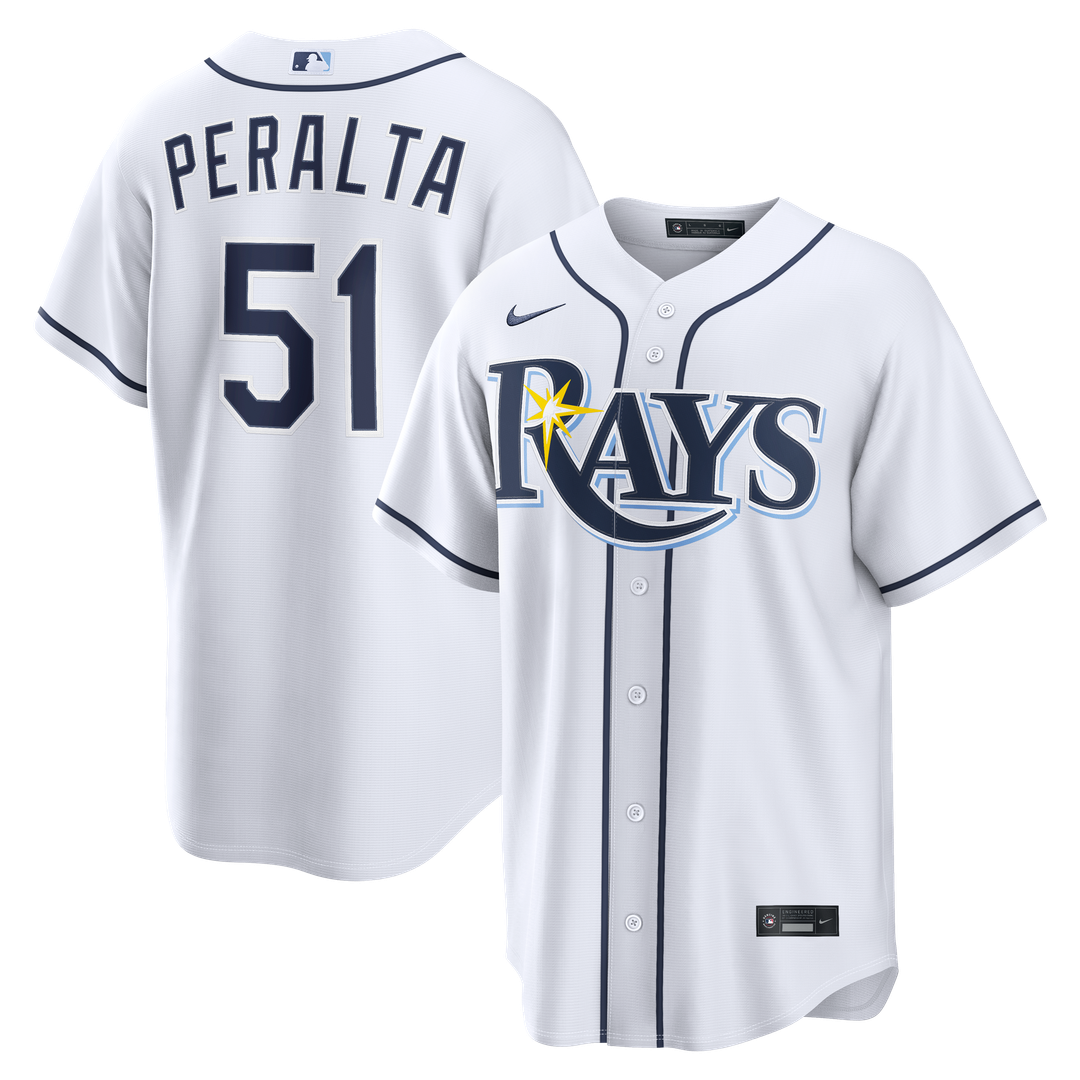 Tampa Bay Rays Freddy Peralta | Nike White Home Replica Jersey