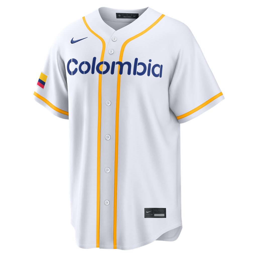Colombia Baseball | Nike White 2026 World Baseball Classic Home Stadium Jersey