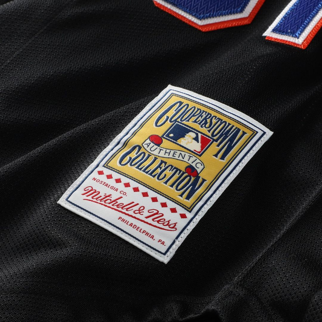 New York Mets Mike Piazza | Mitchell & Ness Black Cooperstown Collection 2000 Batting Practice Jersey