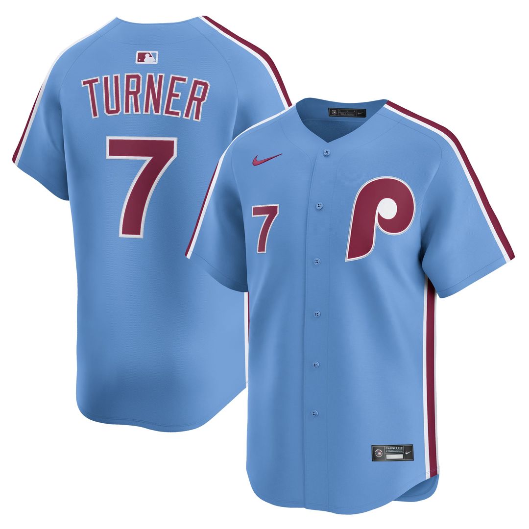 Philadelphia Phillies Trea Turner | Nike Light Blue Alternate Limited Player Jersey
